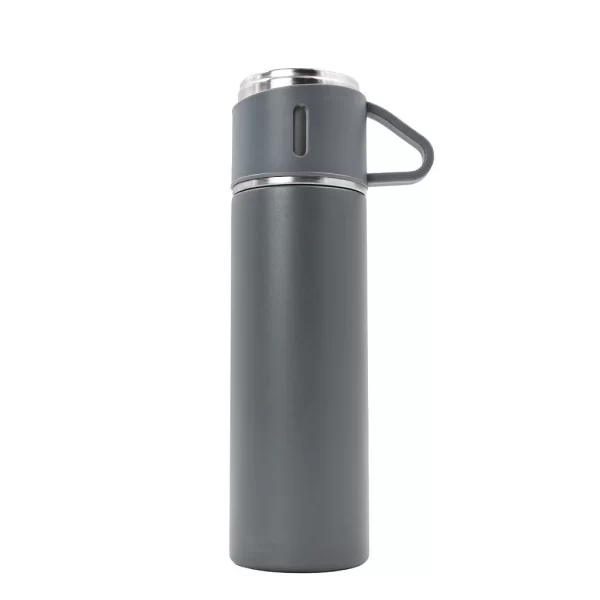 Garrafa Térmica Com Copo Parede Dupla Inox 500ml - Image 2