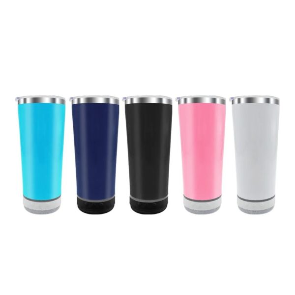 Copo Termico 420ml Caixa Som Bluetooth Tampa Abridor Cerveja - Image 6