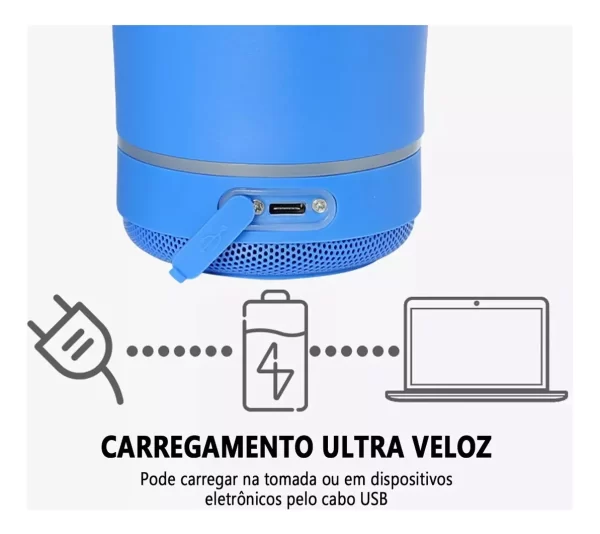 Copo Termico 420ml Caixa Som Bluetooth Tampa Abridor Cerveja - Image 13